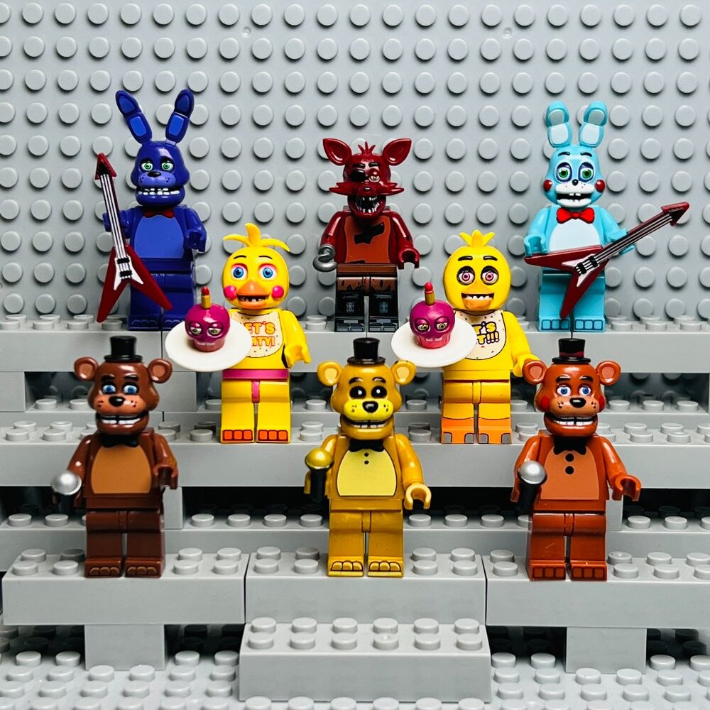 Five Nights at Freddy's Custom Minifigures Lot of 8